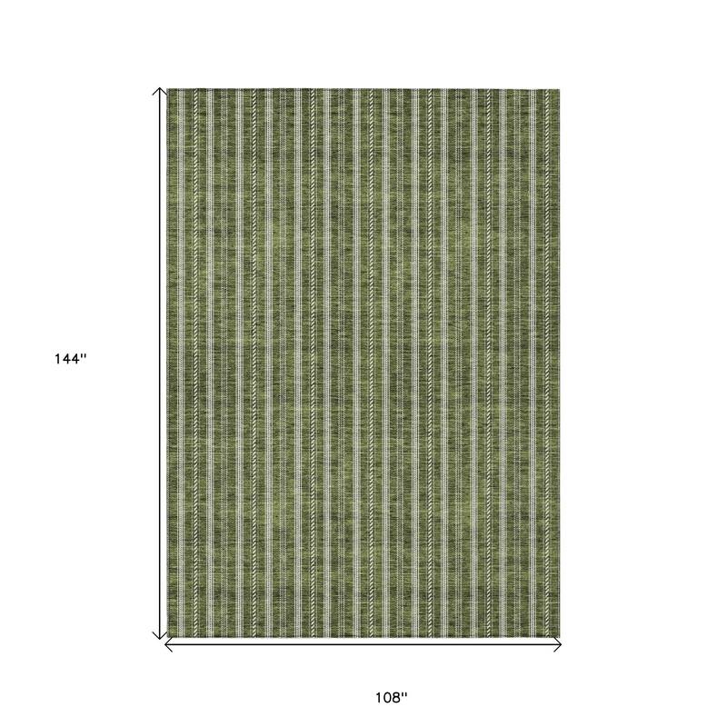 HomeRoots Striped Transitional Rectangle Outdoor Rug