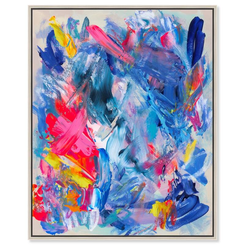 Colorburst Mirage Canvas by Art Remedy - Silver - 24" x 30"
