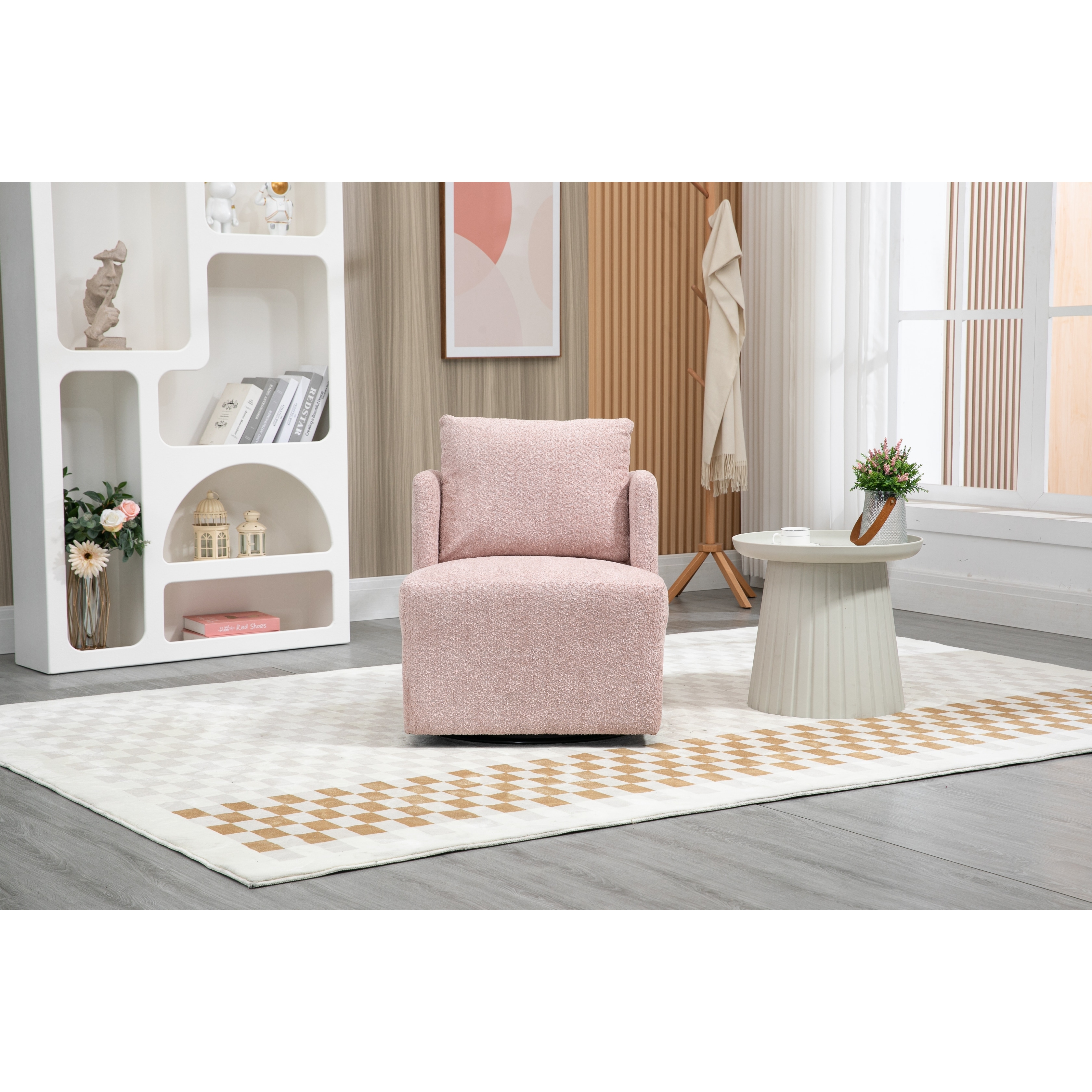 Barrel arm accent chair sales