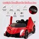 preview thumbnail 8 of 61, 12V Licensed Lamborghini 4WD Kids Ride-on Sports Car with 2.4G Remote - 24" x 44" x 18" (W x D x H)