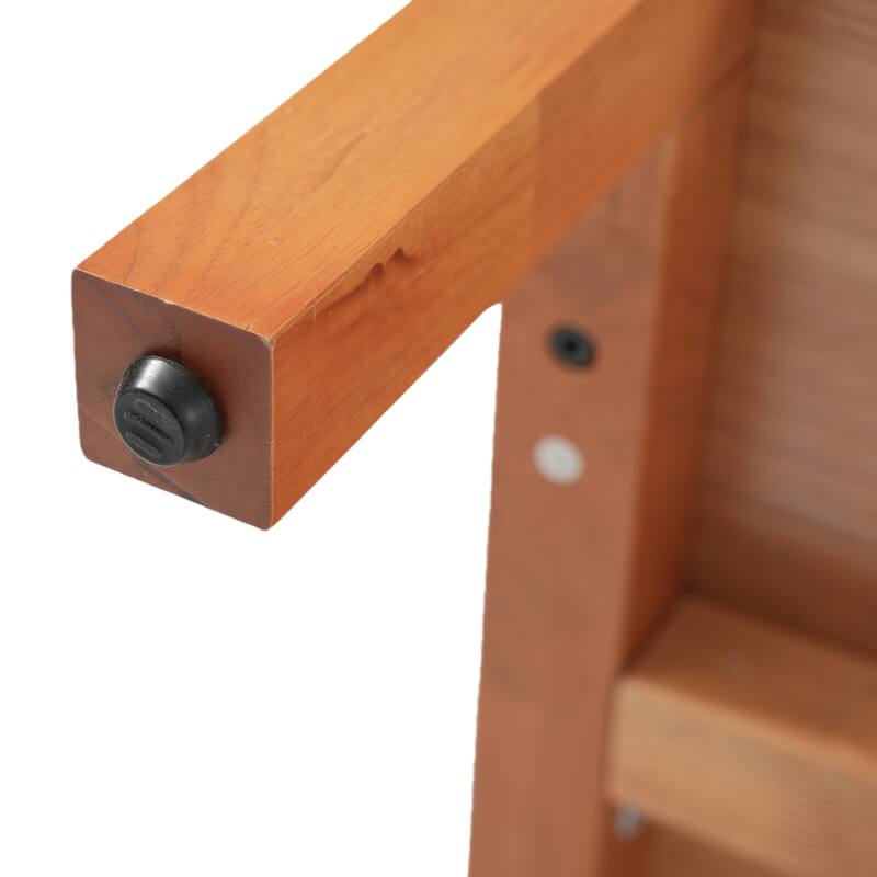 Roomfitters 30" Modern Bathroom Vanity with Ceramic Sink, Minimalist Cabinet with Vertical Stripe Design, Antique Natural