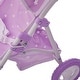 preview thumbnail 7 of 7, Olivia's Little World - Baby Doll Jogging Stroller - Purple / Stars - 21" L x 13" W x 21.26" H