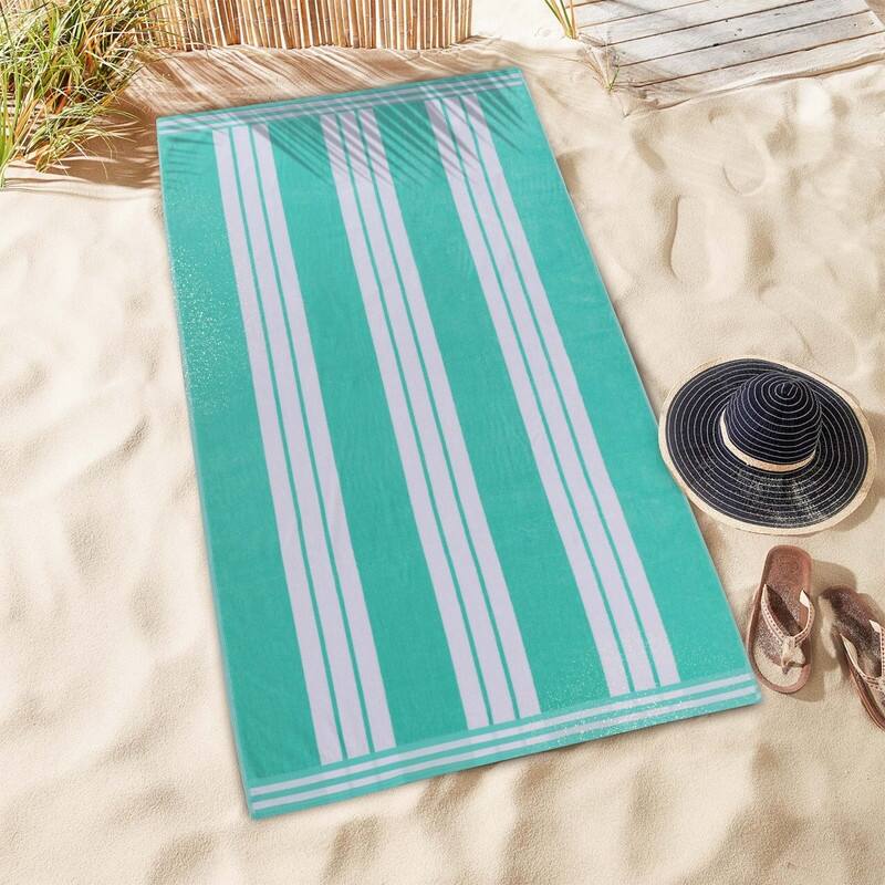 Superior Striped Large Oversized Cotton Beach Towel