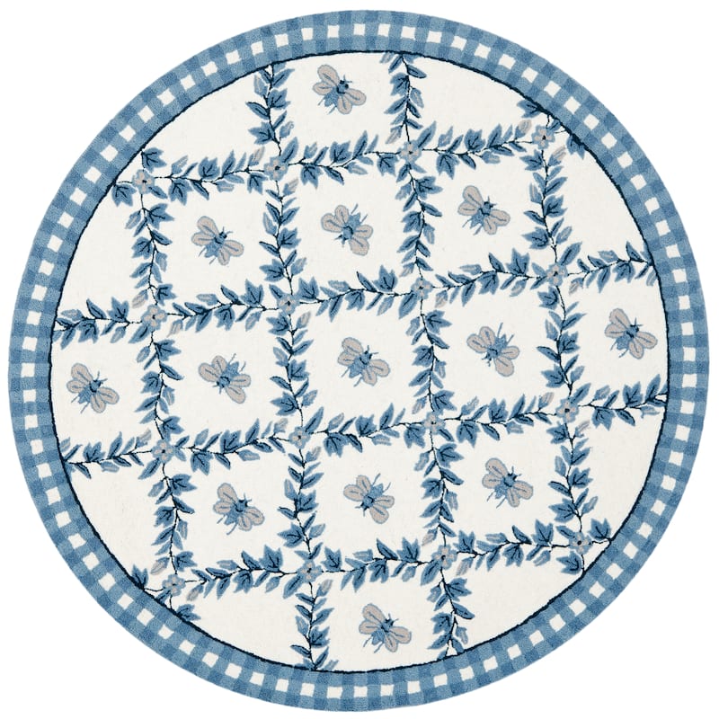 SAFAVIEH Handmade Chelsea Aubree French Country Trellis Wool Rug