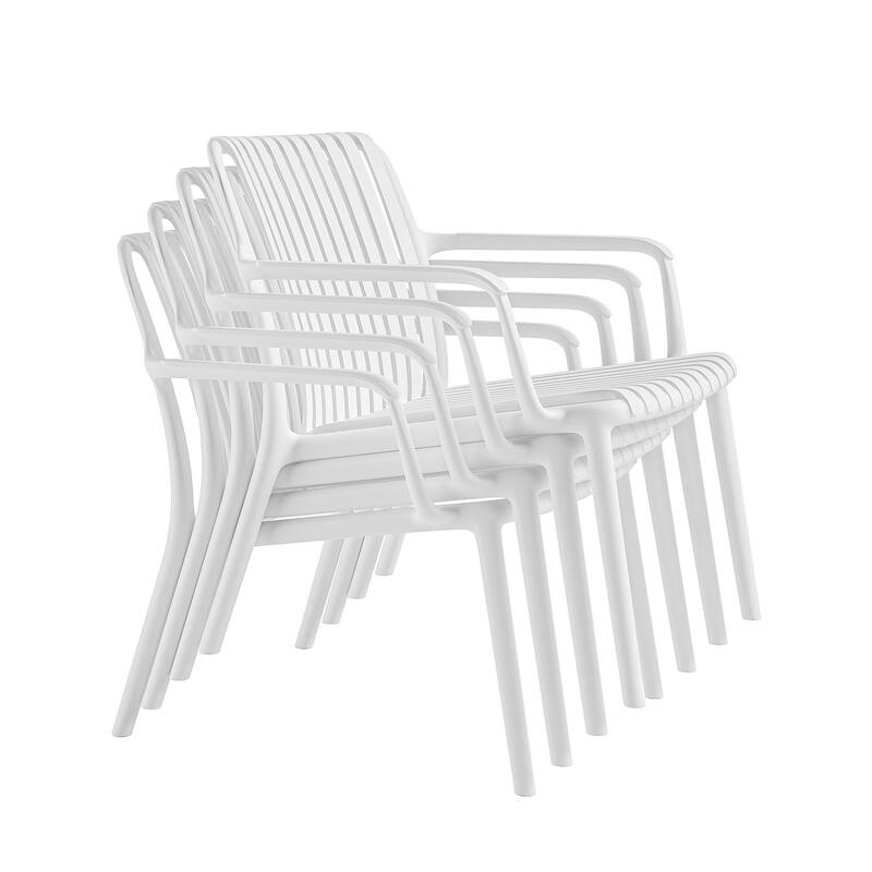 Fiji Stackable Lounge Chair for Indoors or Outdoors - Set of 2
