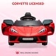 preview thumbnail 10 of 47, 12V Kids Ride on Car Licensed Corvette Battery Powered Car Toddles Electric Sports Car Toy with Remote Control