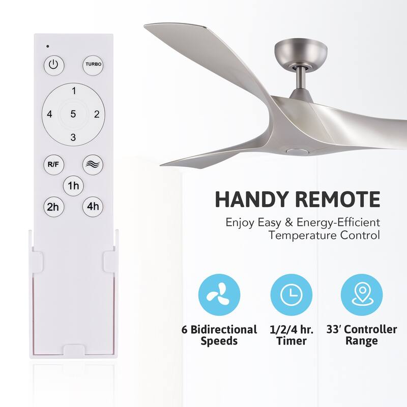 CO-Z 52-inch Modern Propeller Ceiling Fan with Remote