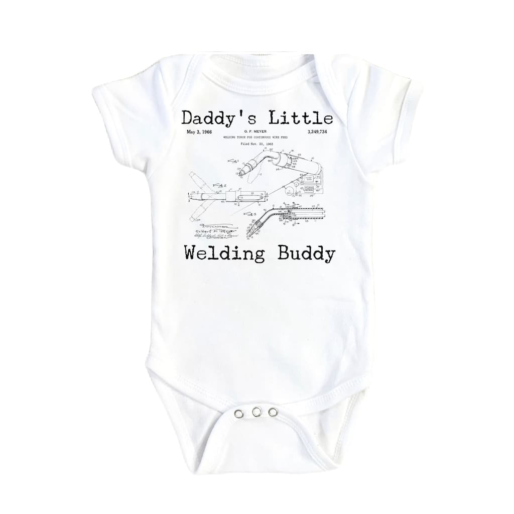 Welding Patent - Baby Boy Girl Clothes Infant Bodysuit Funny Cute Newborn