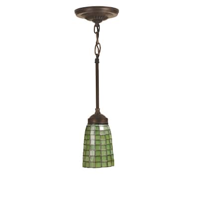 Meyda Tiffany 4.5" W Terra Verde Mini Pendant