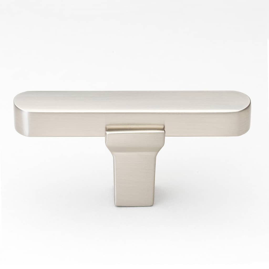 GlideRite 2.25 inch Solid Flat Drawer Cabinet T Knob, 4842-T-SN
