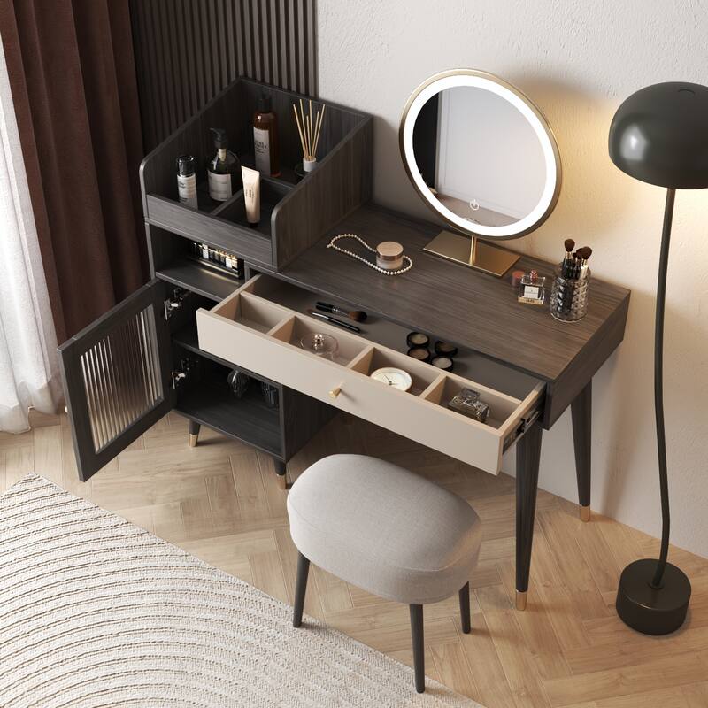 JASIWAY Modern Simple Makeup Vanity Dressing Table