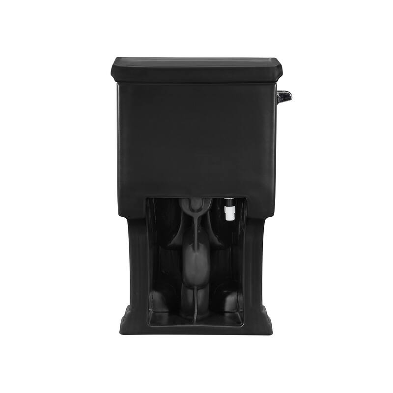 Lausanne One-Piece Elongated Toilet Left Side Flush Handle 1.28 Gpf In Matte Black - 28.4" x 16.75" 28.65"