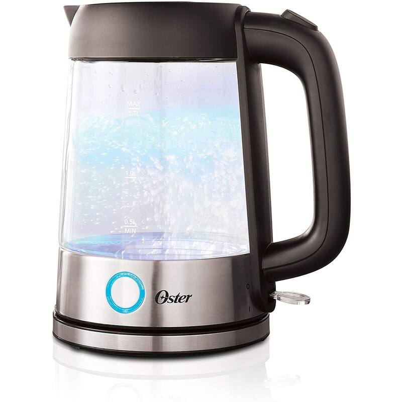 Oster BVSTKT7098000 1.7L (7Cup) Illuminating Glass Kettle with LED In