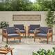 Option Teak Finish + Dark Gray Cushion