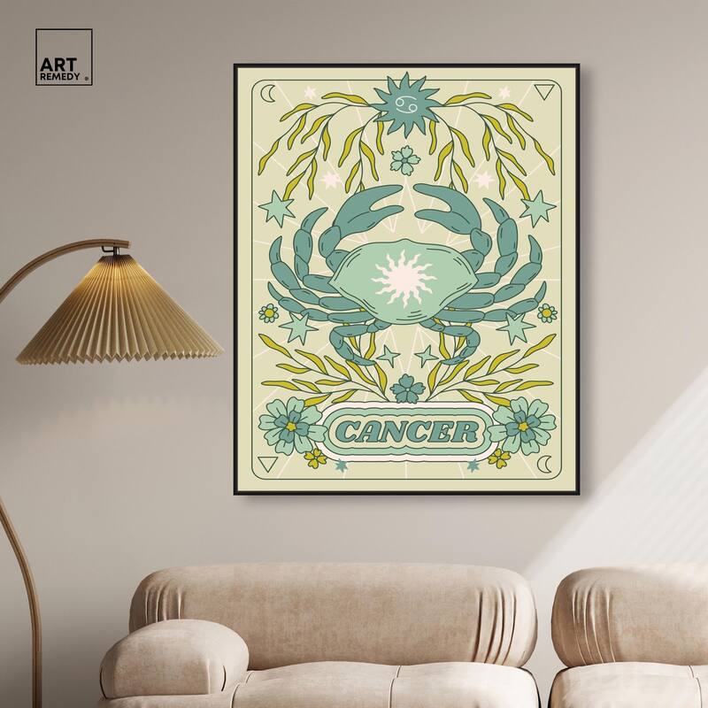 Cancer Stars Card Canvas by Art Remedy