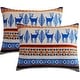 preview thumbnail 4 of 2, Reindeer 3 Piece Ultra Plush Sherpa Comforter Set by Nanshing