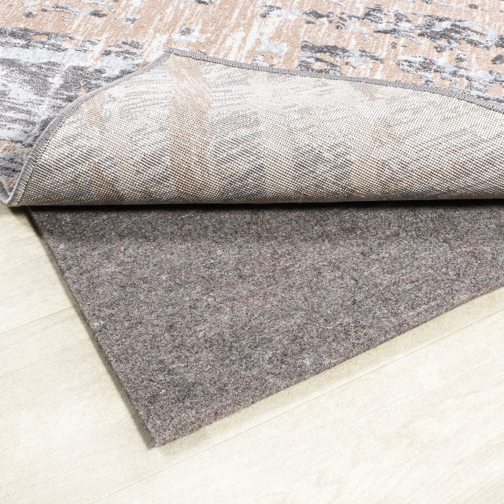 JONATHAN Y Duo-Lock Rug Pad Gray/Brown Pad