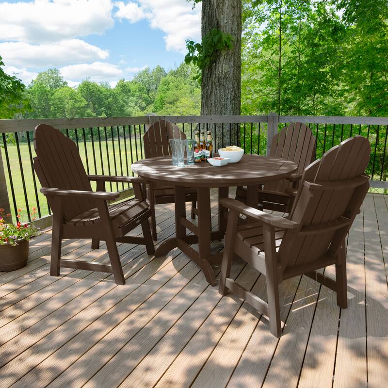 Hamilton 5-piece Outdoor Dining Set - 48" Round Table, Dining-height
