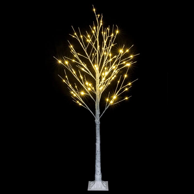 6FT Snowflake Christmas Tree with 96 LED Lamp