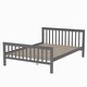 preview thumbnail 12 of 29, Cottage Concise Style Twin over Full Loft Bed with Storage Staircase,Solid Wood Versatile Bed with Full-Length Guardrail