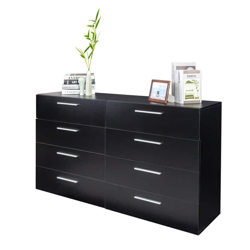 Space-saving 8-Drawer Double Dresser