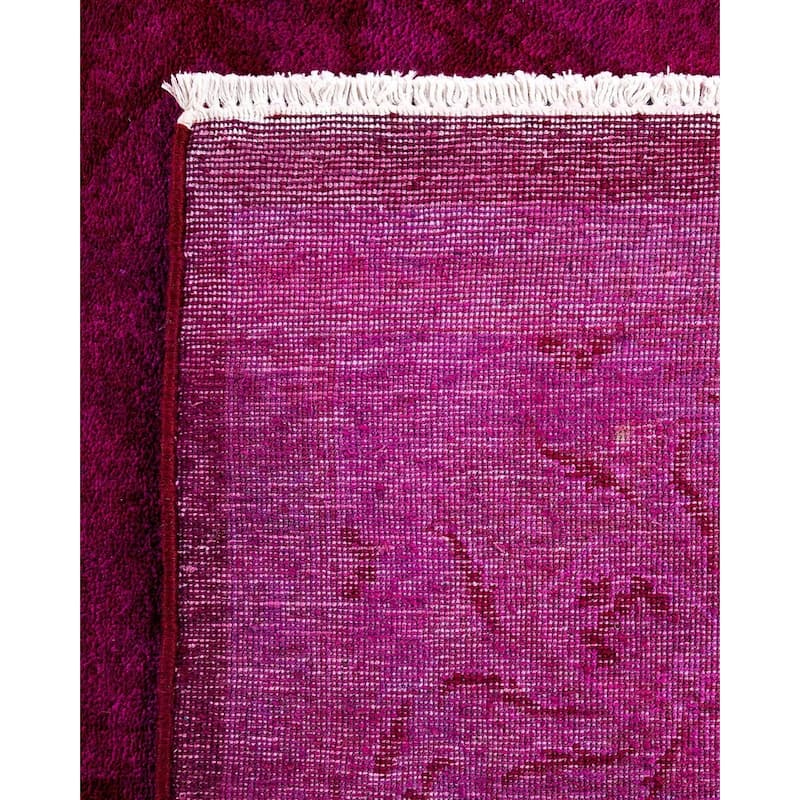 Contemporary Overdyed Wool Hand Knotted Area Rug - 6' 2" x 8' 10"