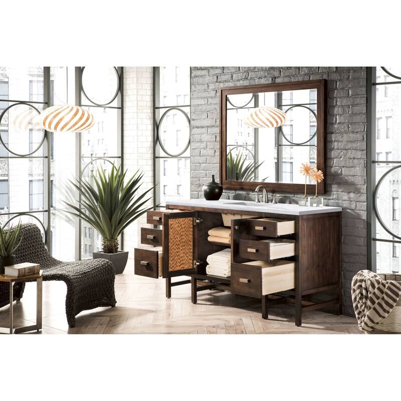 James Martin Vanities Addison 60" Single Basin Hardwood Vanity Set