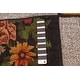 preview thumbnail 8 of 7, ECARPETGALLERY Flat-Weave Moldovia Patch Black Wool Tapestry Kilim - 3'8 x 4'11