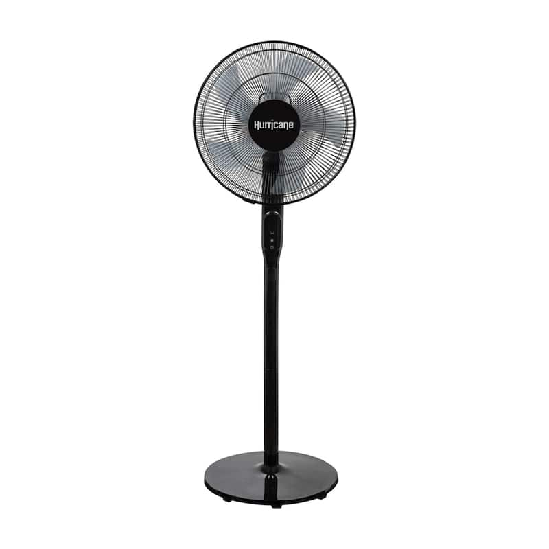 Hurricane 16 Inch Energy Efficient Adjustable Standing Fan w/12 Speed Settings - 15.22