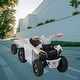 preview thumbnail 59 of 73, Electric 6V ATV Ride-On Car with Trailer, Bluetooth, Music, and Power Display, Vehicle Toy for 3-6 Years Boys and Girls White