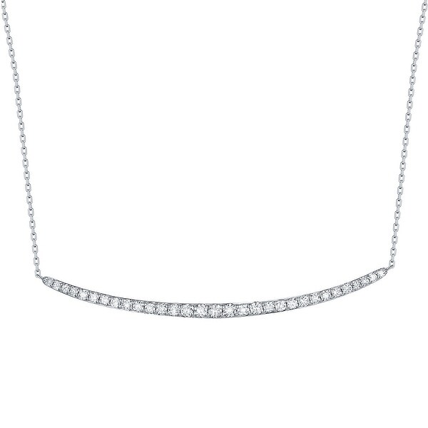 Smiling Rocks 0.53Ct G-H/VS1 Lab Grown Diamond Smile Necklace