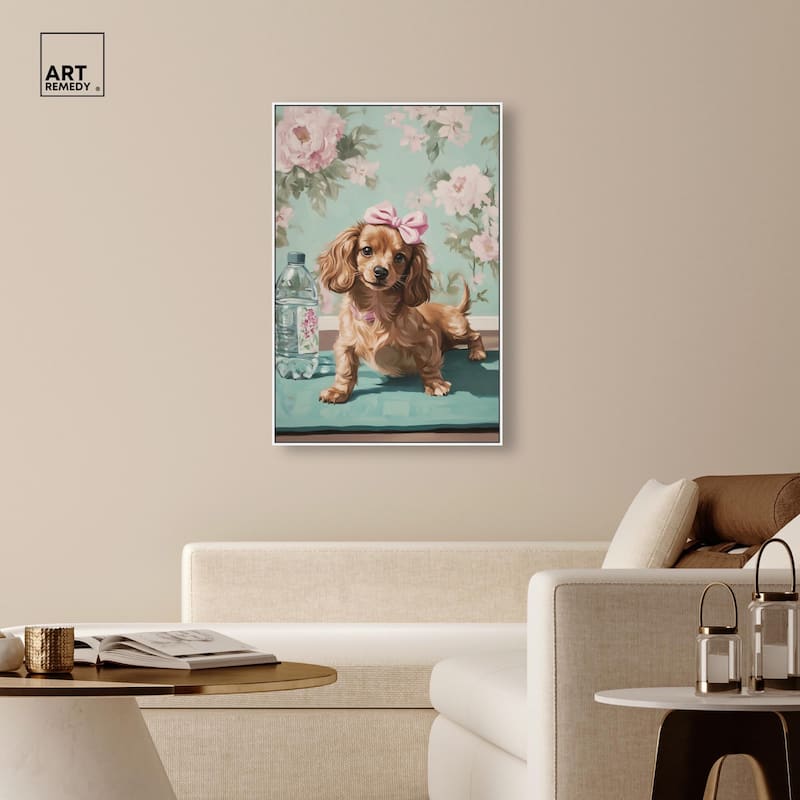 Doxxie Dainty Yoga Canvas by Art Remedy