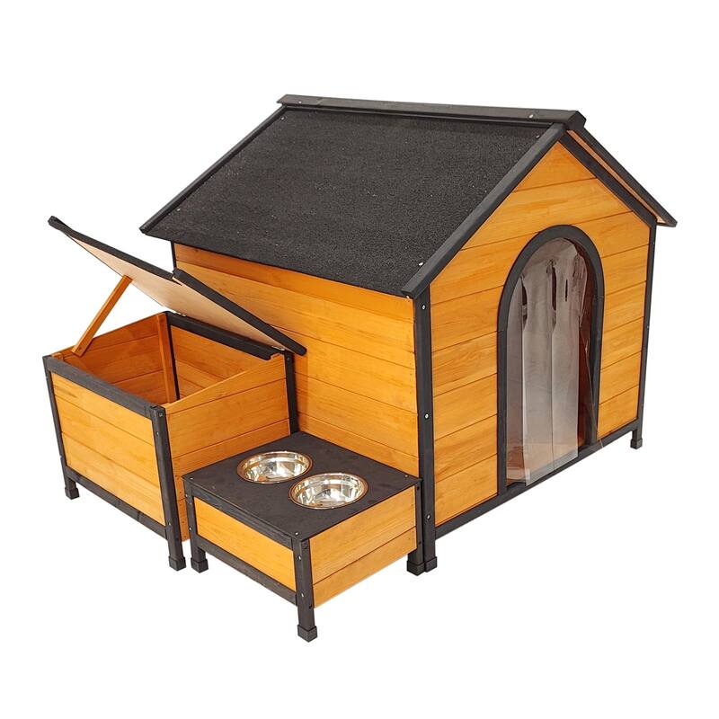 Wearable and Strong Dog House for Playground - Natural
