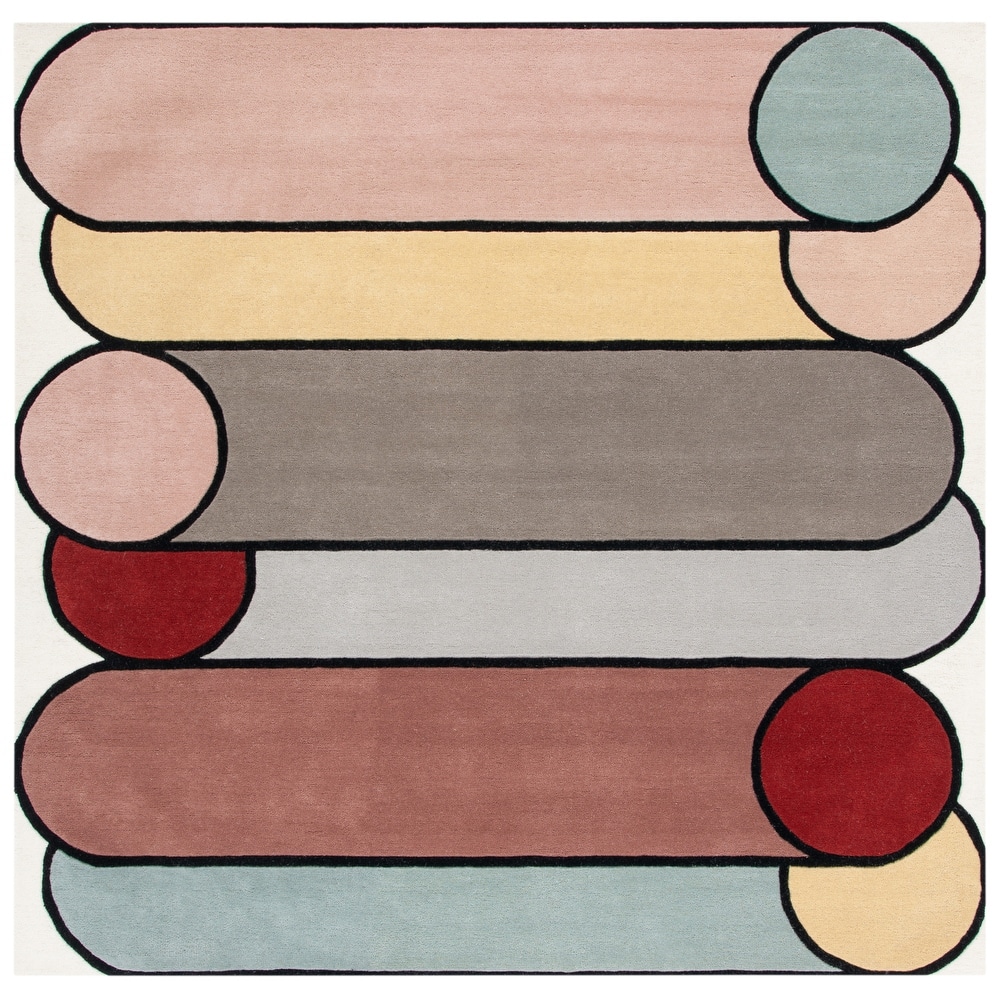 SAFAVIEH Handmade Fifth Avenue Giota Mid-Century Modern Wool Rug