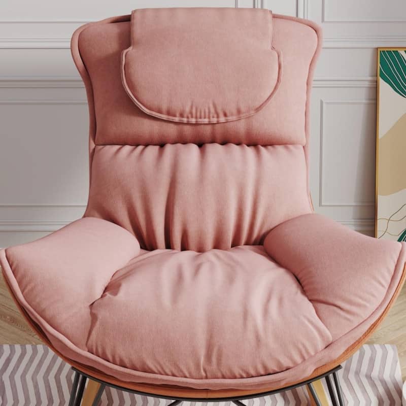 Leisure Sofa Single Rocking Chair Light Luxury Sofa Chair - 43.30"L * 32.3"W * 30.4"H