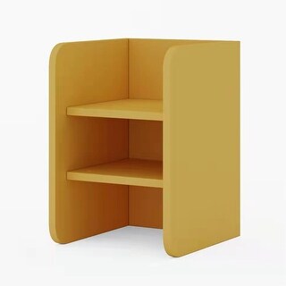 Storage Cabinet Stackable Organizer Display Shelf Modular Shelf Yellow ...