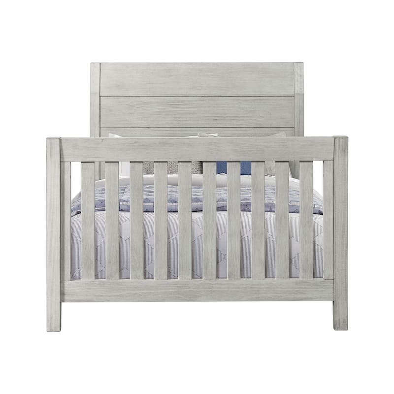 Timber Ridge 57" Wide Wood Convertible Crib, Weathered Washed Sierra
