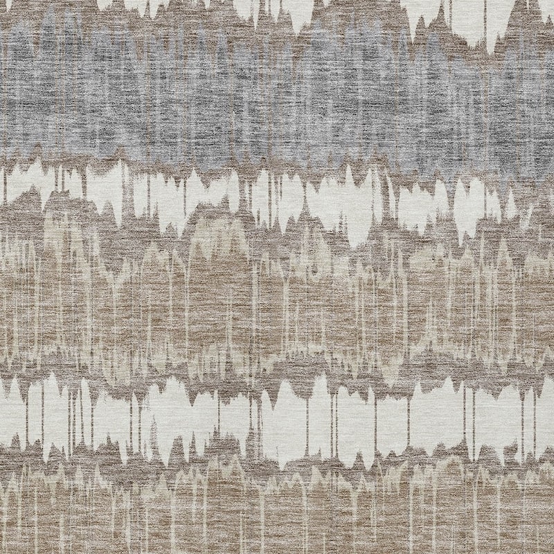 HomeRoots Striped Transitional Rectangle Outdoor Rug