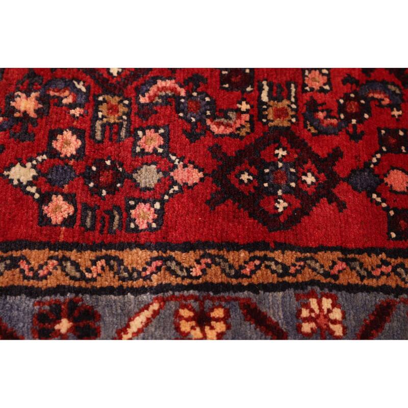 ECARPETGALLERY Hand-knotted Andelz Red Wool Rug - 2'11 x 10'7