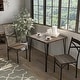 Thumbnail 2, Furniture of America Zath Industrial Metal Compact 3-piece Dining Set. Changes active main hero.