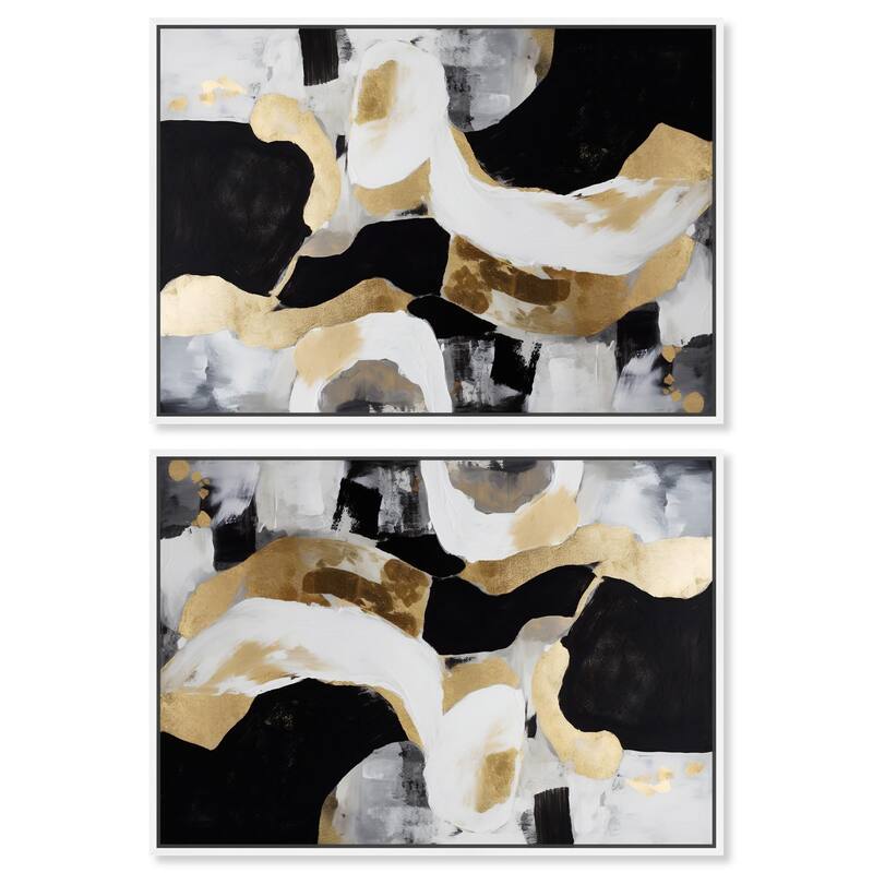 Sunset Beach Drive Canvas by Art Remedy - 30" x 20" - Gold