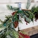 preview thumbnail 3 of 2, Garland and christmas stocking holder for mantle (2-Pack) (Silver)