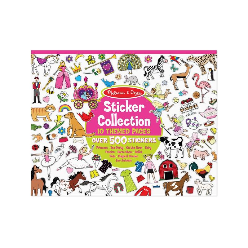 Melissa & Doug Sticker Collection Book: Princesses, Tea Party, Animals, and More