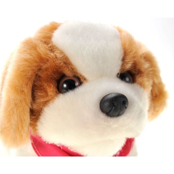 Walk Pet Toy Dog - Cute Somersault Little PuppyBarks Sits and Flips 