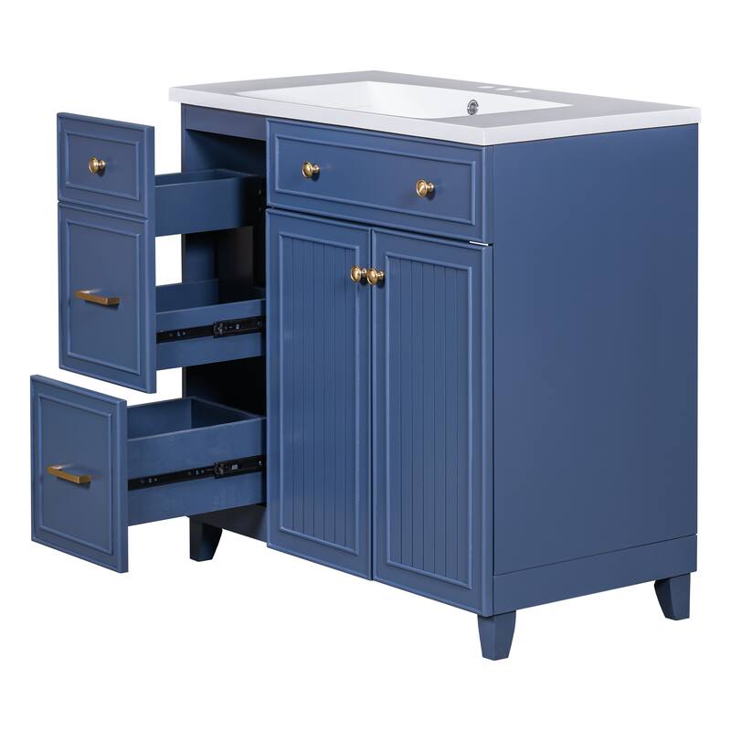 MDF Bathroom Vanity with Resin Sink
