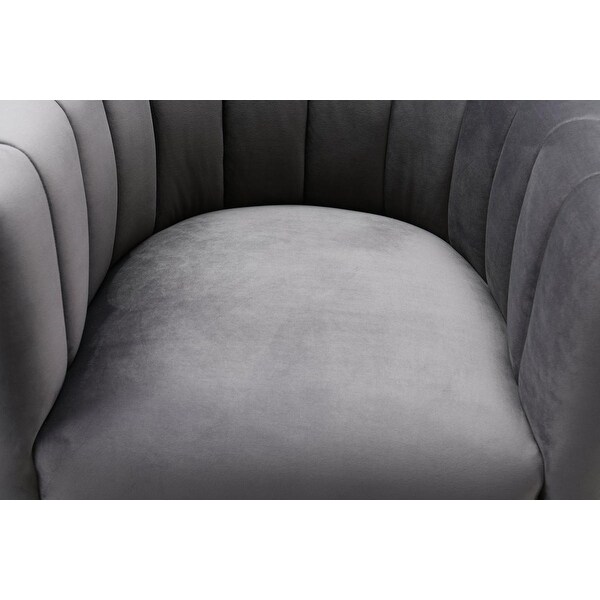 Magnolia grey velvet chair discount