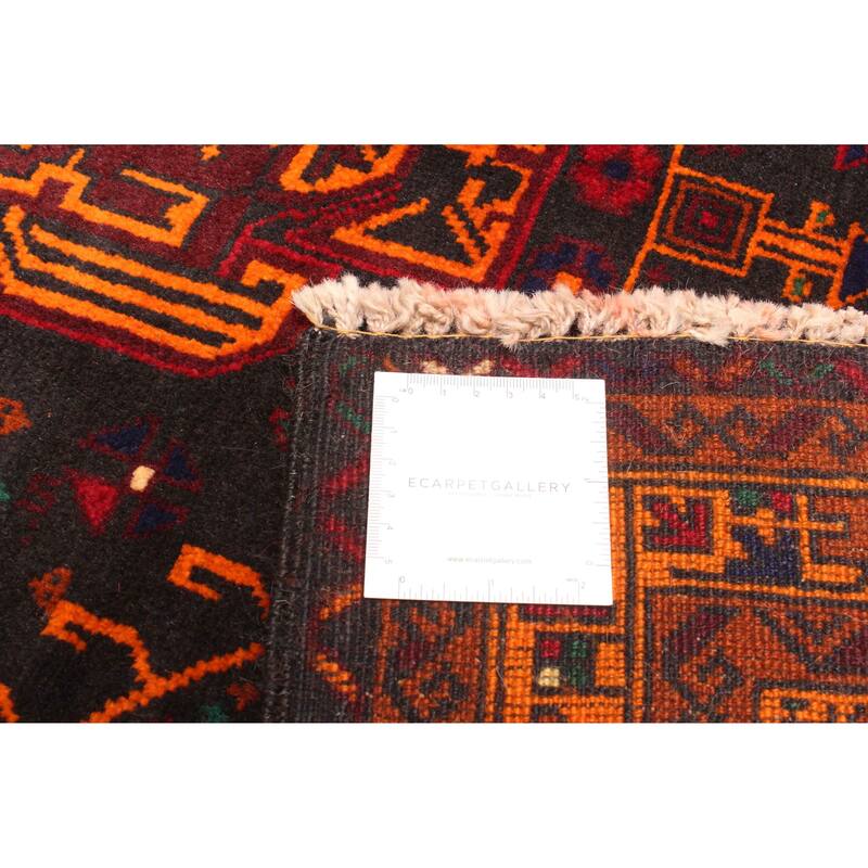 ECARPETGALLERY Hand-knotted Teimani Black Wool Rug - 2'11 x 4'3