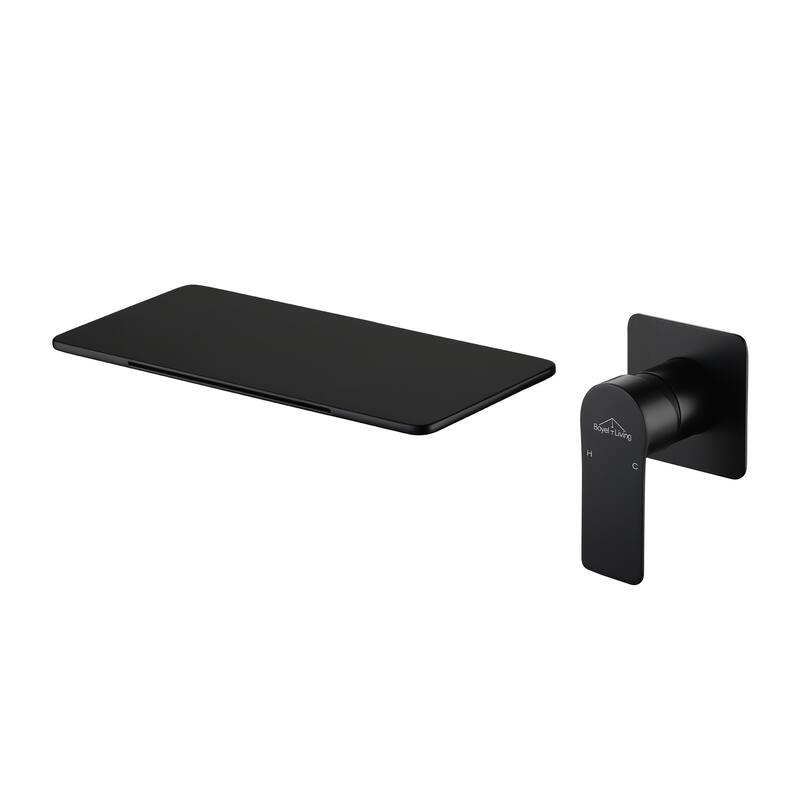 CASAINC Single Handle Wall Mounted Faucet - Matte Black