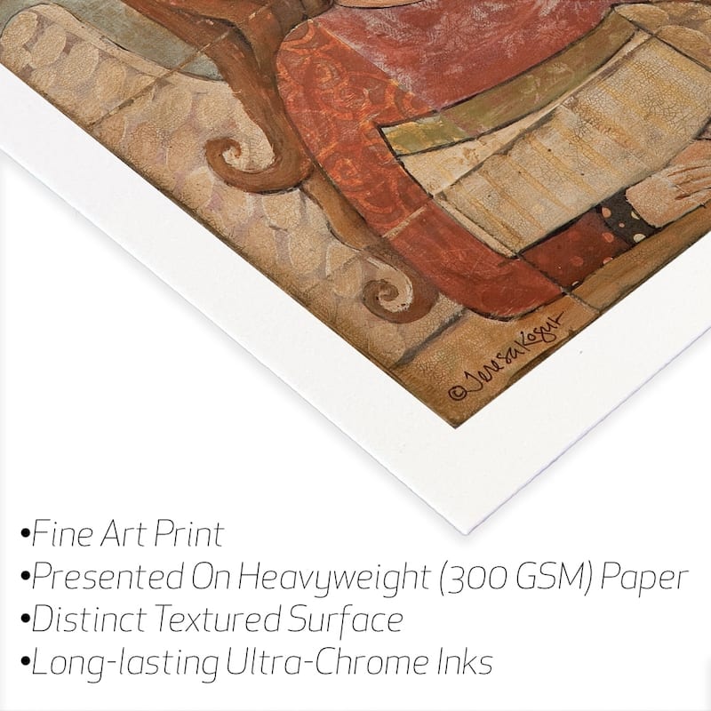 He Gives Me Strength Fine Art Paper Print by Teresa Kogut - Multi - 24x24