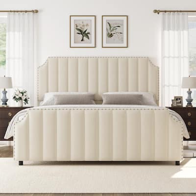 Platform Bed Frame with 50.2" Headboard